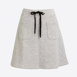 J. Crew Cotton Terry Drawstring Skirt